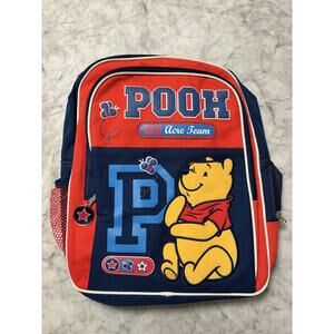 Vintage 90s 00s Y2K Disney Winnie The Pooh Red Backpack Please Read Description